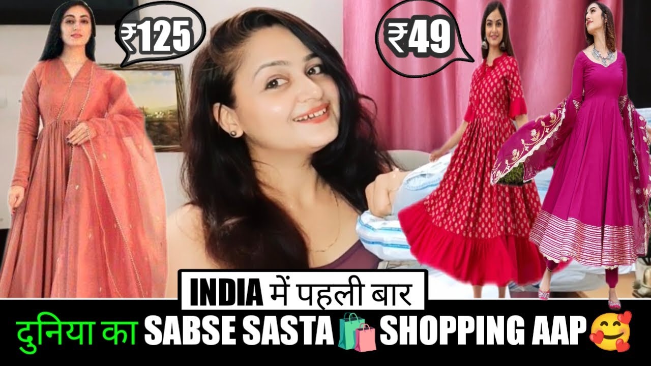 Sabse Sasta Shopping app👗Kurti,Kurta Set dresses,top,Shrug Haul👗Shopsy Haul🌸Shopsy 5 rs sale👗#shopsy
