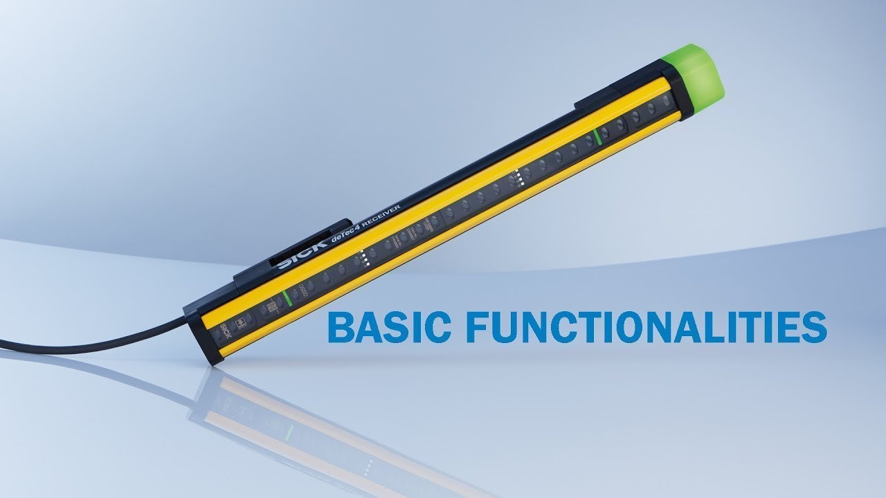Safety light curtain deTec4: Basic functionalities - We take safety to the next level | SICK AG