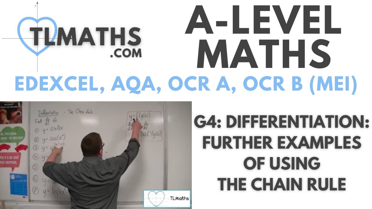A-Level Maths: G4-04 Differentiation: Further Examples of using the Chain Rule