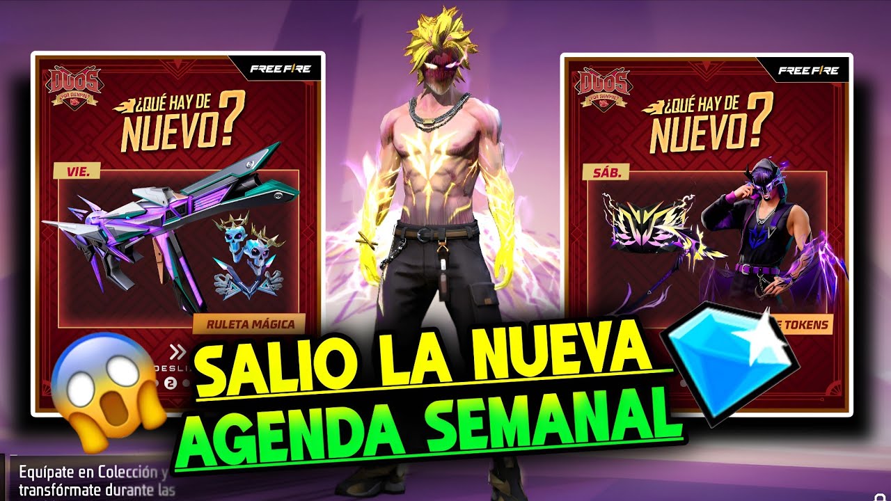 LLEGO! NUEVA AGENDA SEMANAL FREE FIRE FEBRERO 2026 BONUS DE DIAMANTES, TRAJE LEGENDARIO, MP40 EVO