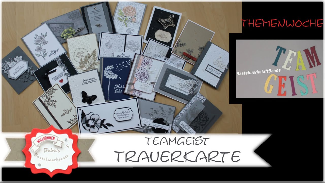 TeamGeist Trauerkarte basteln - Trauerkarten - Stampin´Up! - Kartenideen Beileidskarte - Trauerkarte