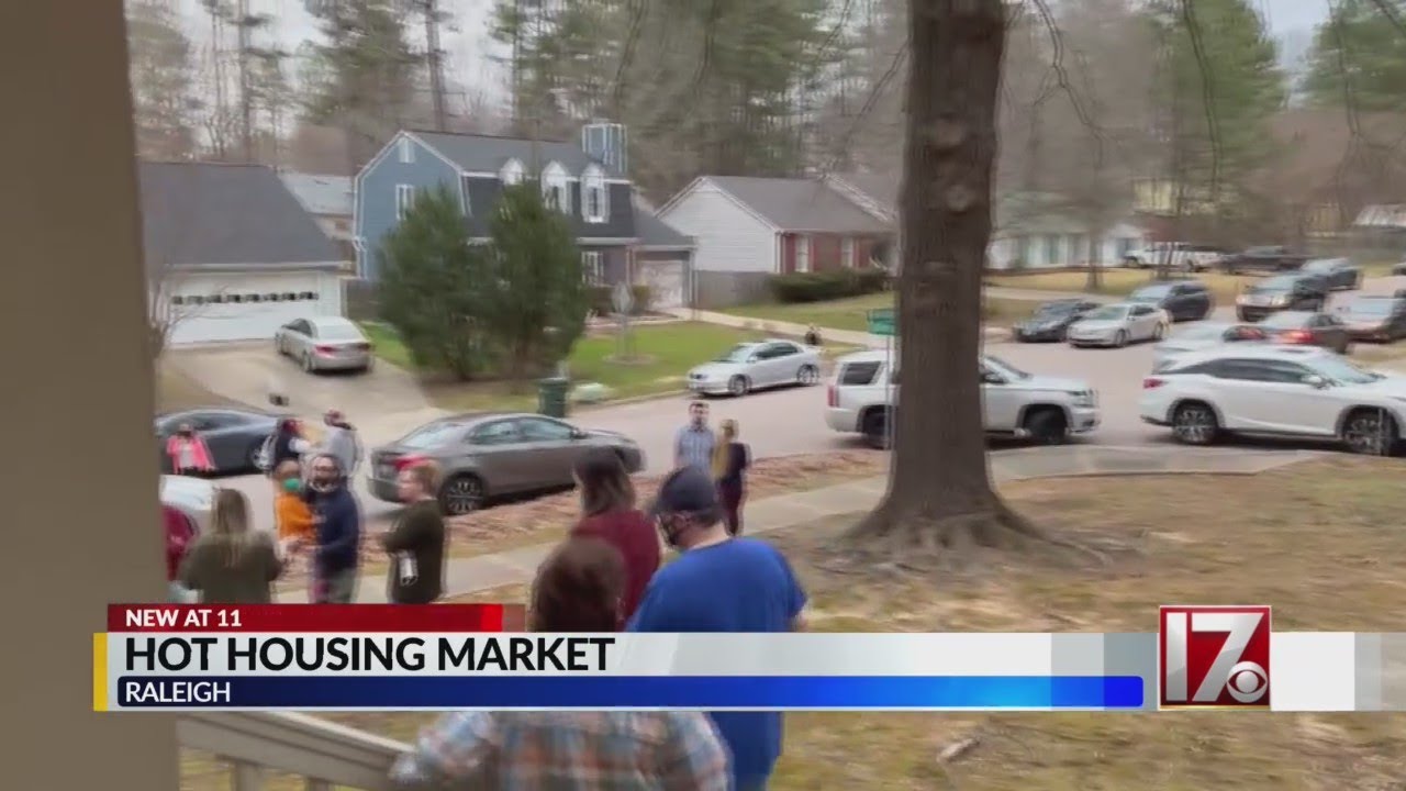 'It’s absolutely insane' - Viral video captures frenzy at Raleigh open house, competitive housing ma