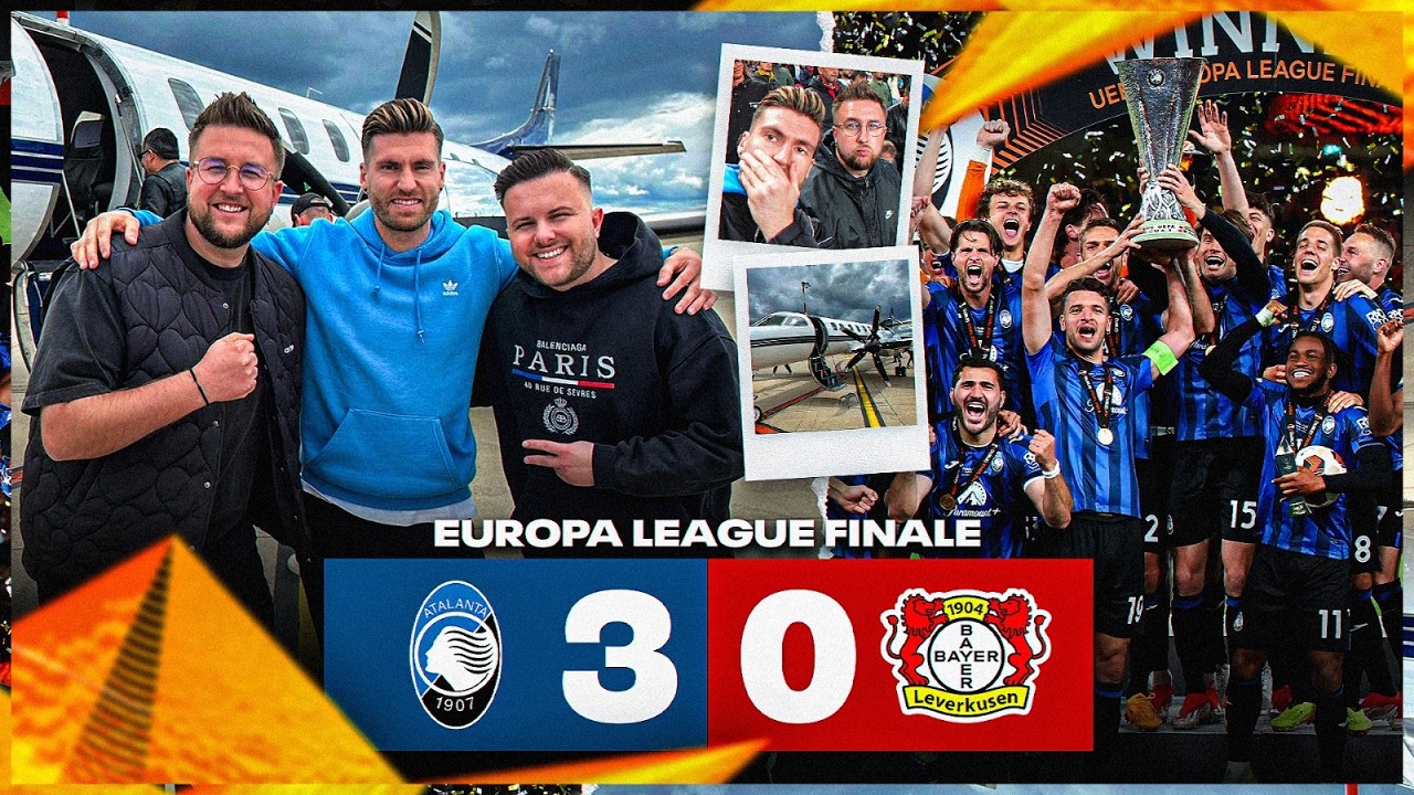 Mit dem PRIVAT JET nach DUBLIN zum EUROPA LEAGUE FINALE 😱 Bergamo VS Leverkusen Stadion Vlog ⚽️