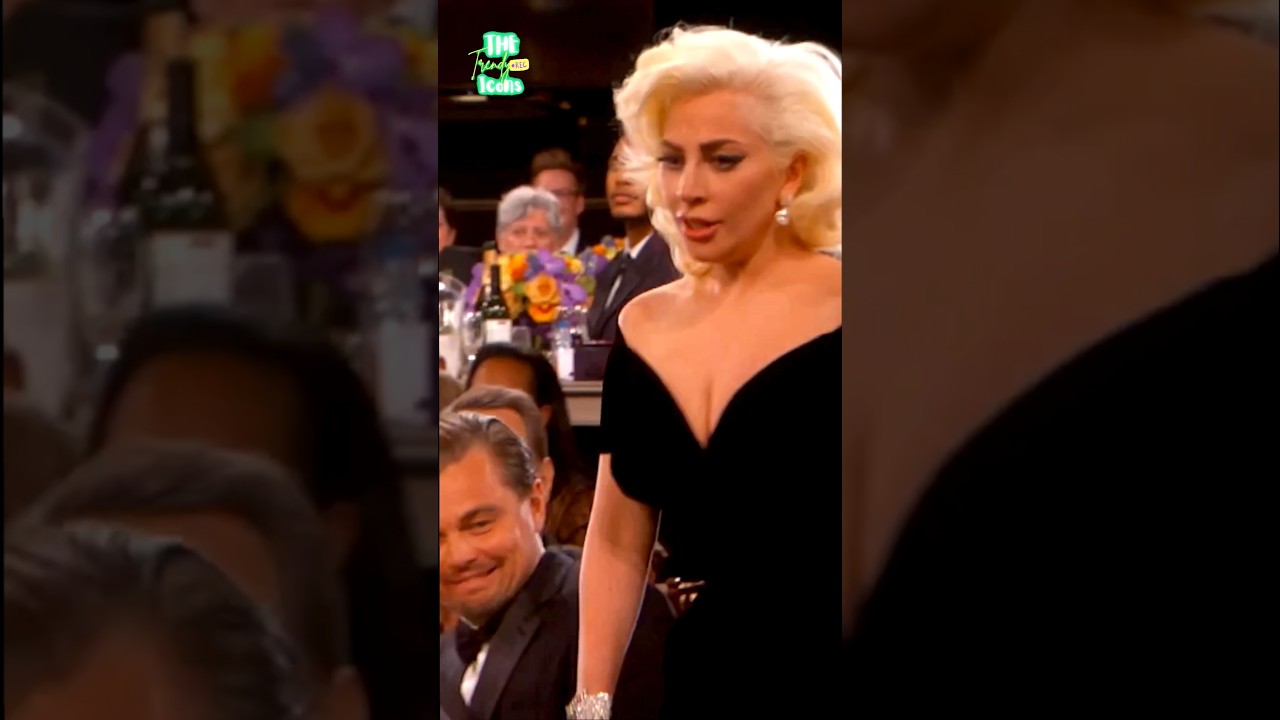 Leo&rsquo;s Reaction: Lady Gaga vs. Kate Winslet! 😲❤️ #leonardodicaprio #katewinslet #ladygaga #titanic