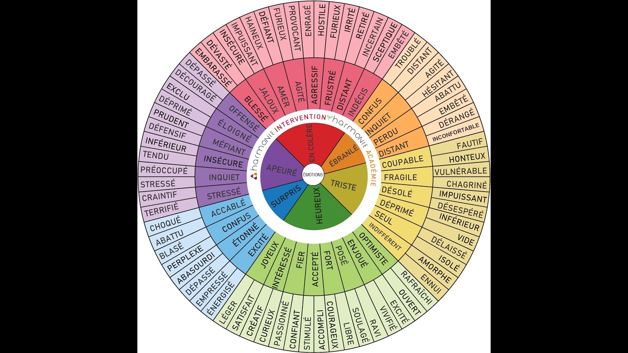 La roue des émotions
