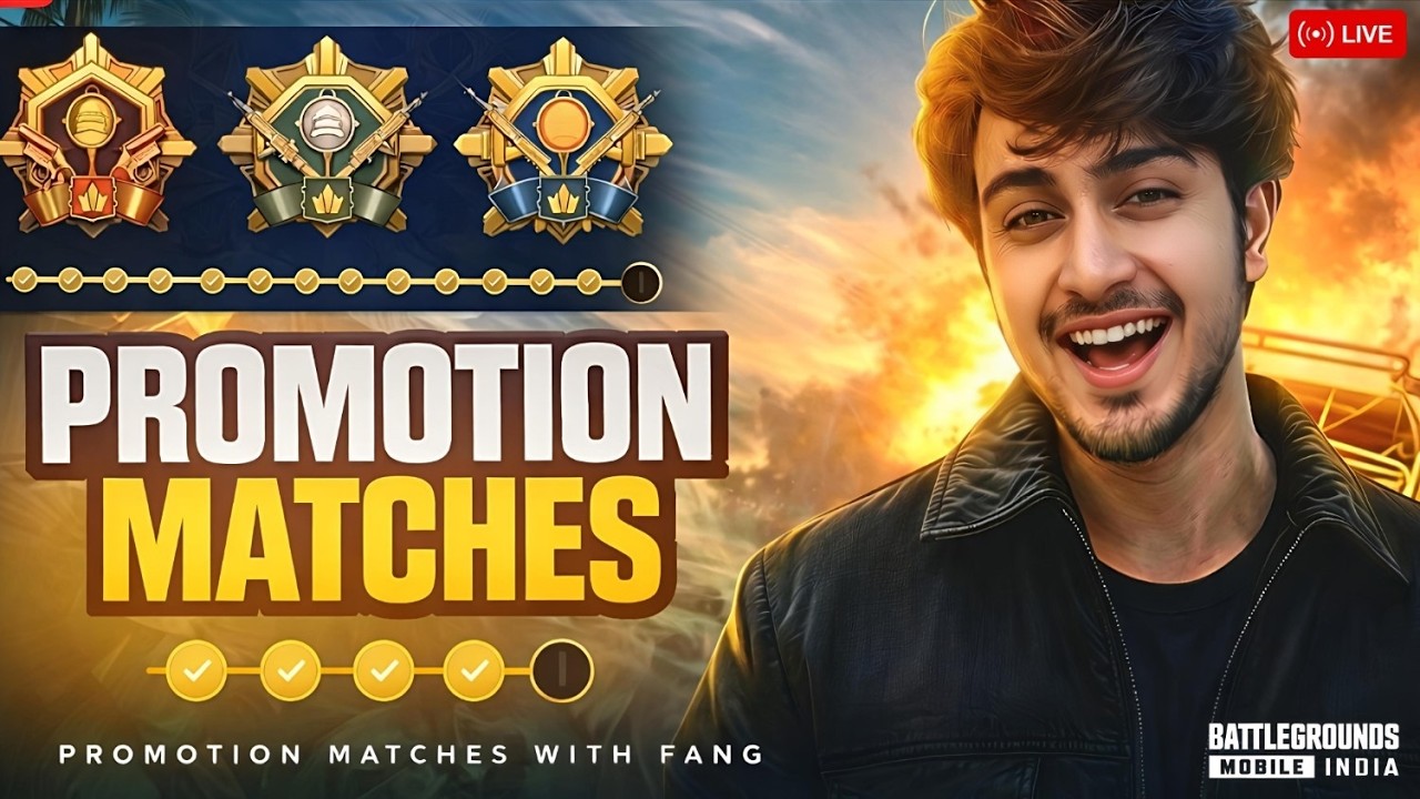 Promotion Matches Begin 🔥 Road to Ace Dominator  | White Fang BGMI | OnePlus Nord 5 #bgmi #bgmilive