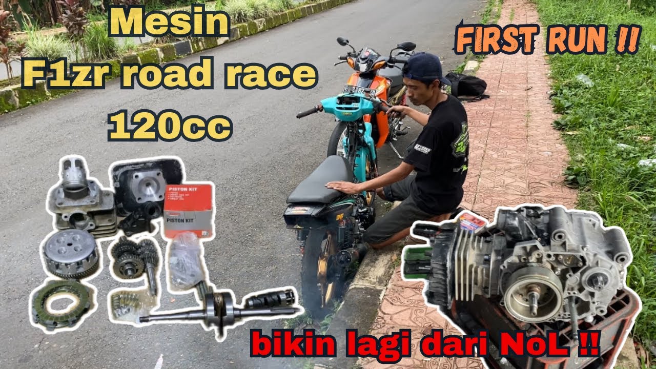 FIRST RUN MESIN FIZR KALBAR 120cc ROADRACE