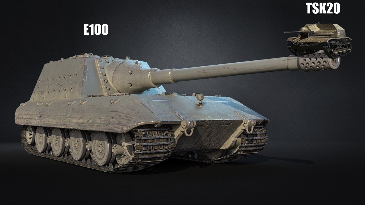 Прикольные каточки на E100 и TSK20 в мире танков (World Of Tanks)