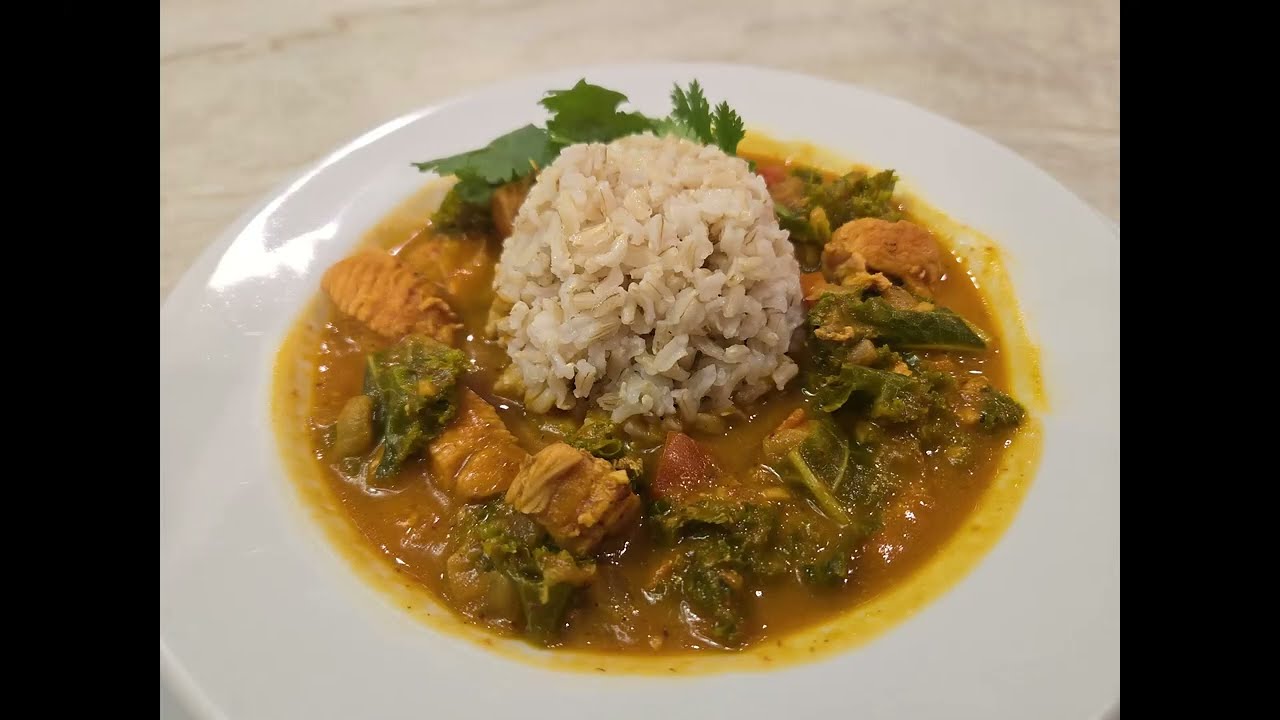 Thai Chicken and Vegetable Curry.