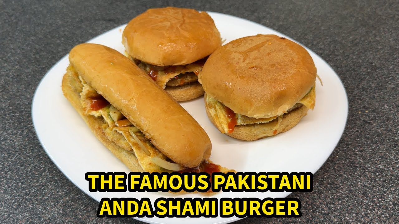 HOME MADE PAKISTANI ANDA SHAMI BURGER!!! THE BEST RECIPE!!