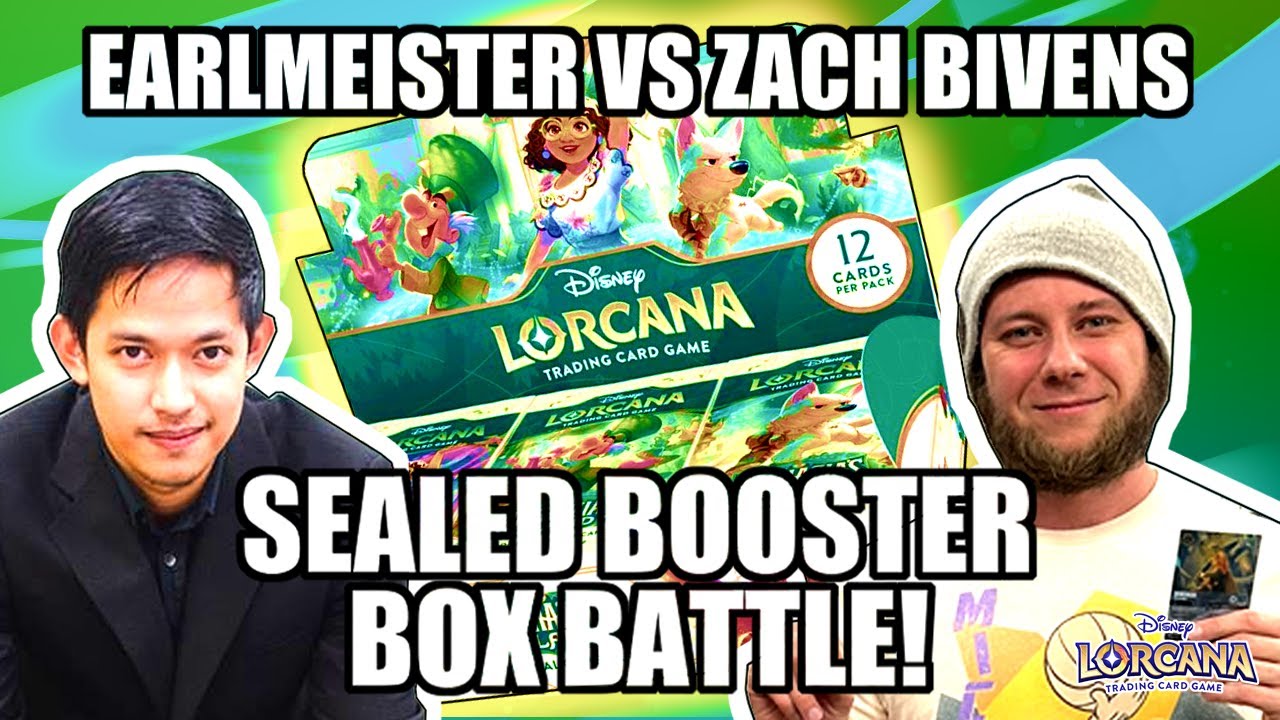 ULTIMATE Top 3 Worlds ZACH BIVENS VS EARLMEISTER Sealed Booster Box Battle Disney Lorcana