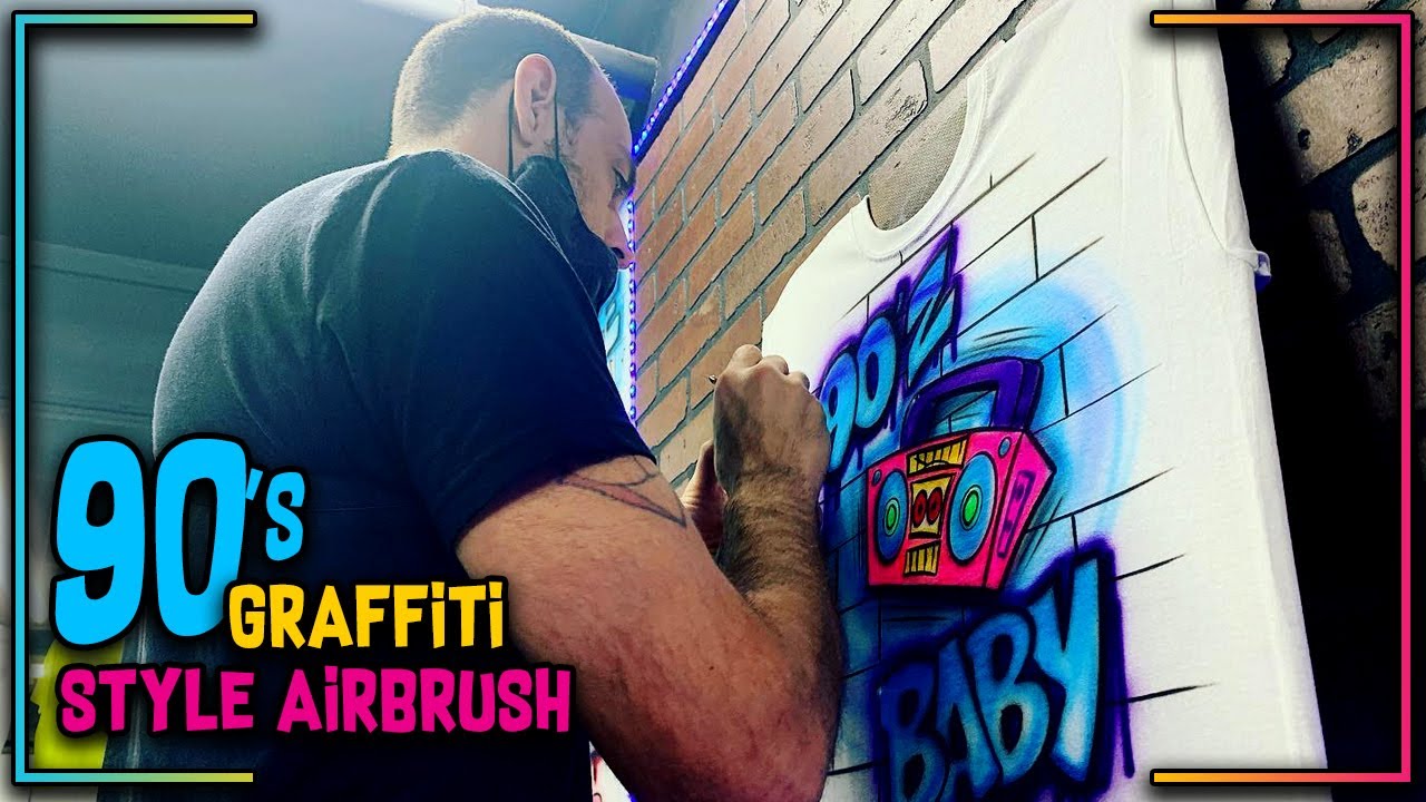 90s Graffiti Style Airbrush Design & Discussion!