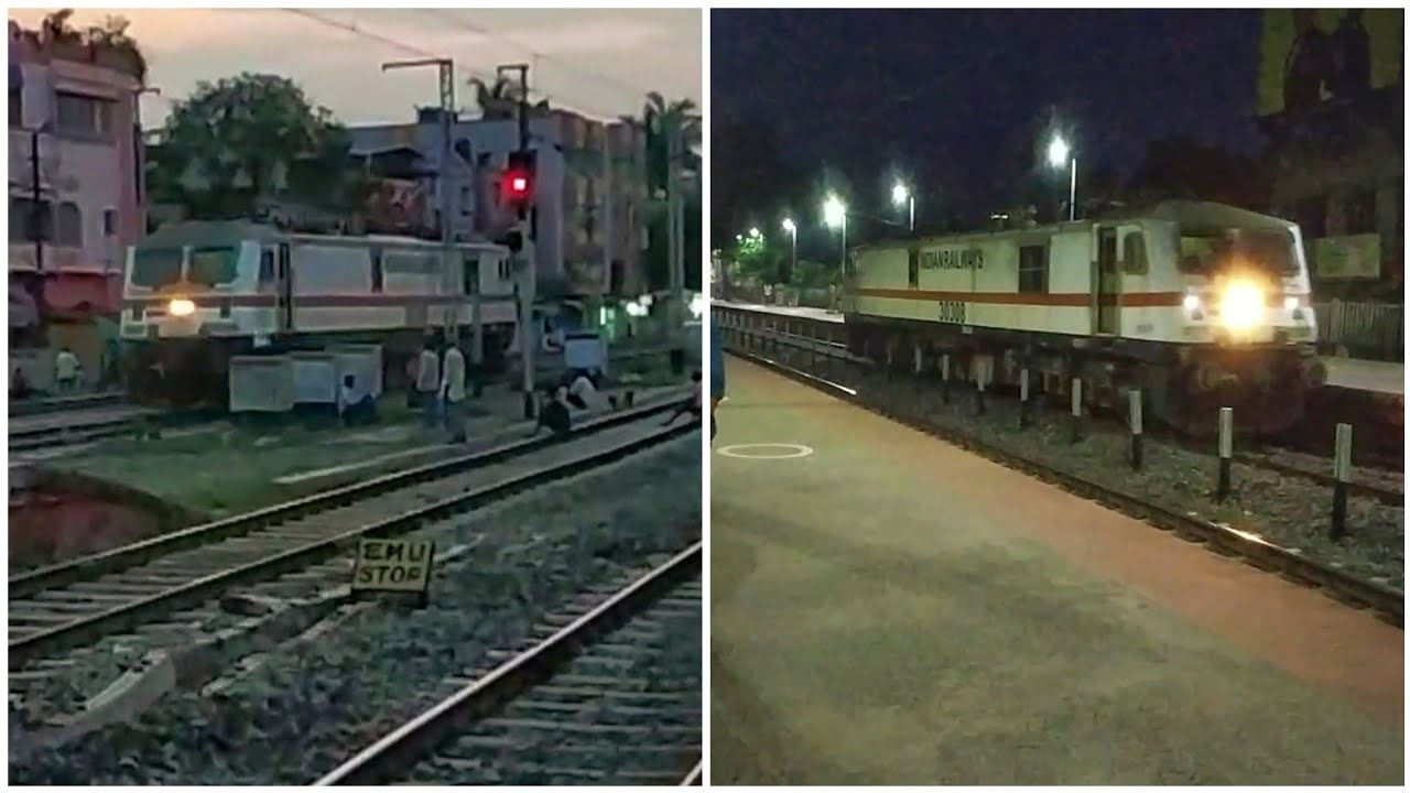 SEALDAH WAP 7 LIGHT LOCOMOTIVE TRIAL RUN IN SEALDAH SOUTH SECTION | EASTERN RAILWAY