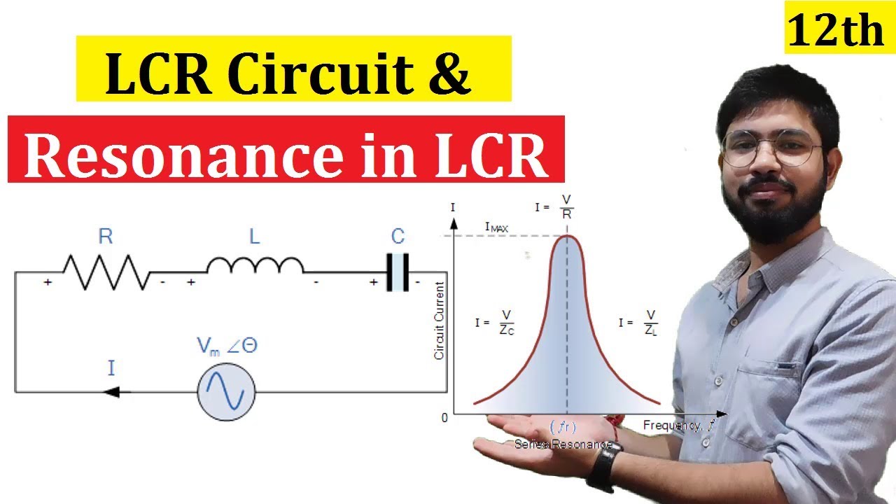 Resonance in LCr circuit || LCR circuit class 12th physics || Abhishek sahu