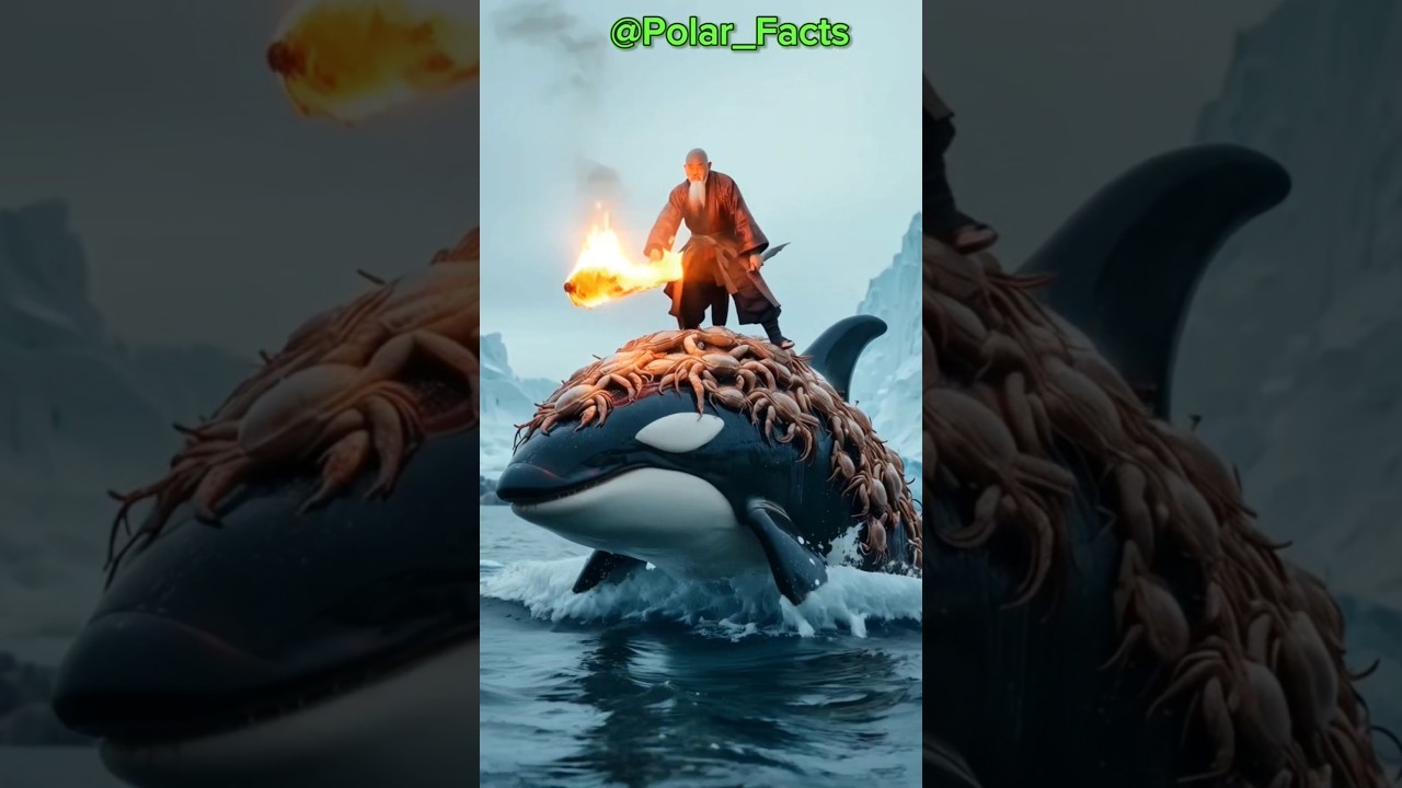 Blades of Fire Cleanse the Orca's Parasitic Curse.#animals #arcticrescue #wildlife #rescue#bear