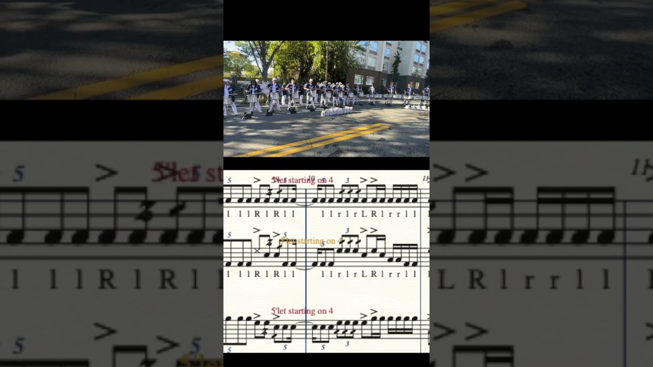 Georgia Tech playing lick 18!! #drumline #marchingband #indoordrumline