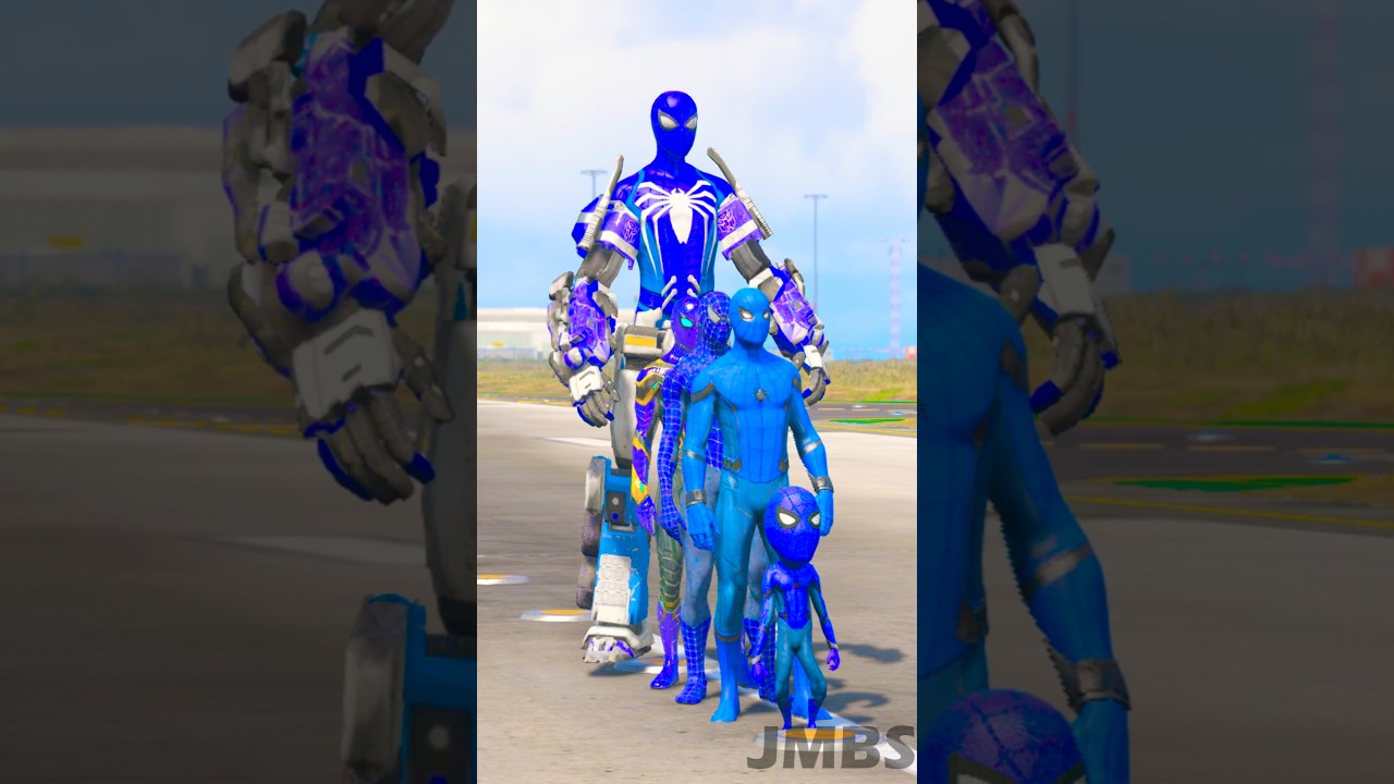 BLUE-SPIDERMAN,S vs BLUE-GOKU WHO IS THE STRONGEST? #105 #shorts #short