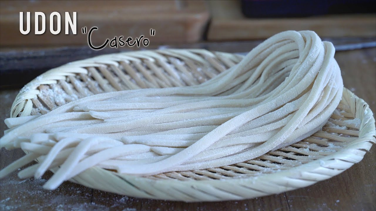 Fideos tipo Udon Casero - Homemade Udon Noodles Recipe