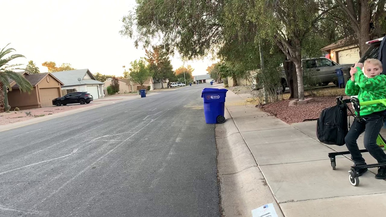 Almost getting on the bus