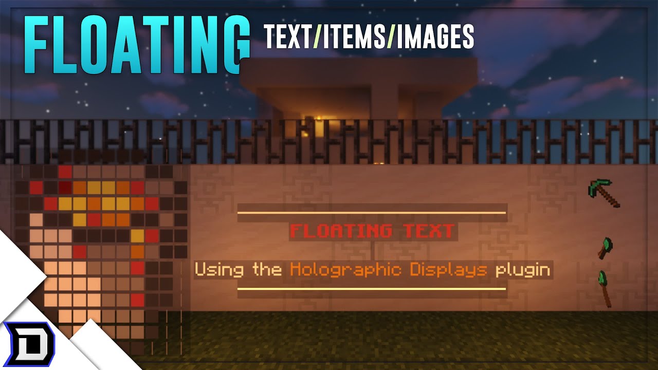 How to Make Floating Text, Items & Images in Minecraft (Holographic Displays)