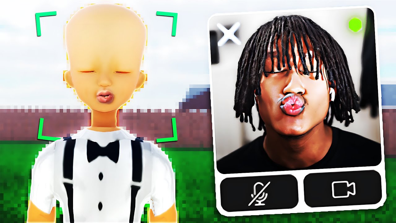 rizzing girls using roblox face tracking again... (facecam)