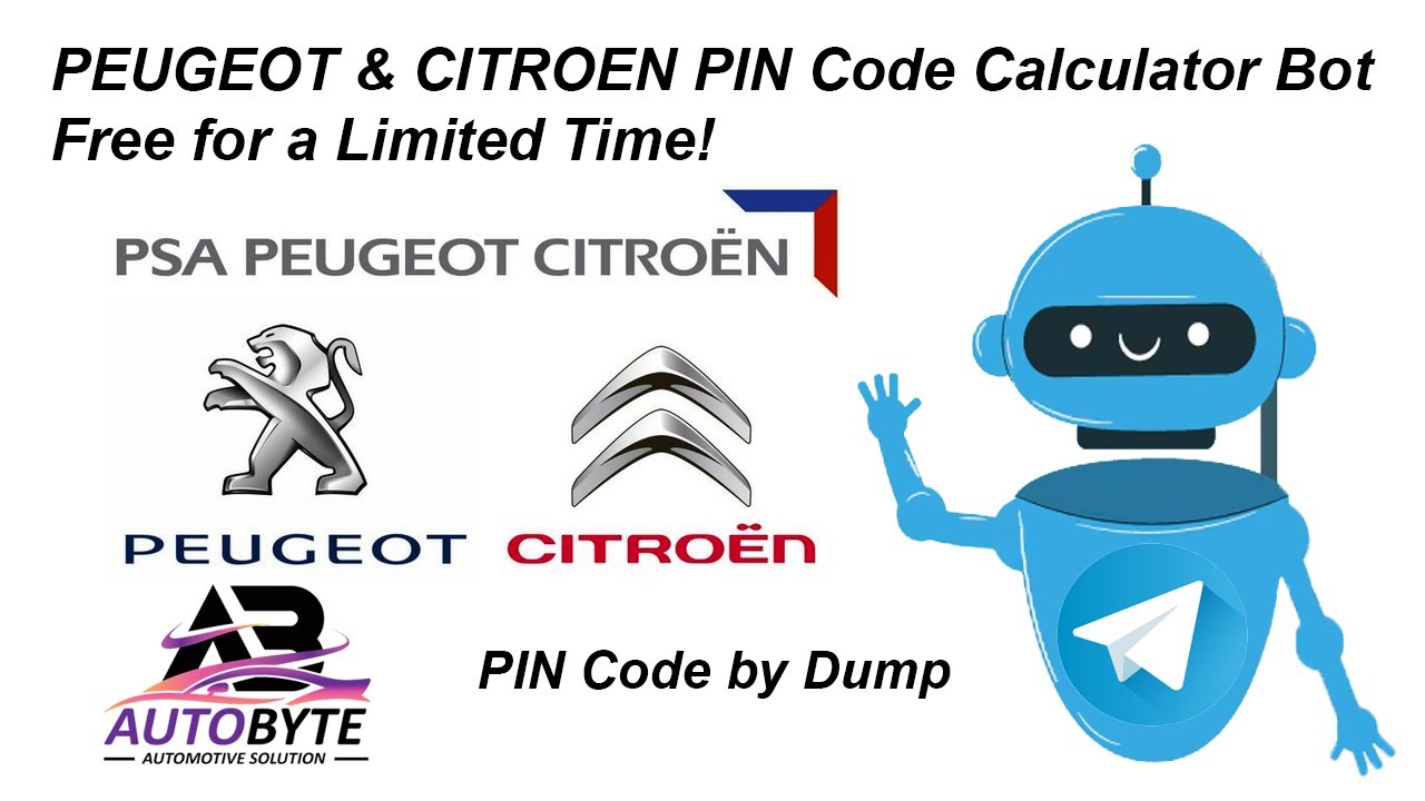 PSA PEUGEOT & CITROEN DUMP To PIN Calculator Bot &mdash; Free for a Limited Time!