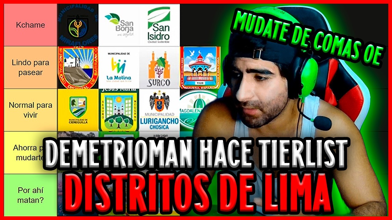 TIERLIST DEFINITIVA DE DISTRITOS DE LIMA 💥 | DEMETRIOMAN