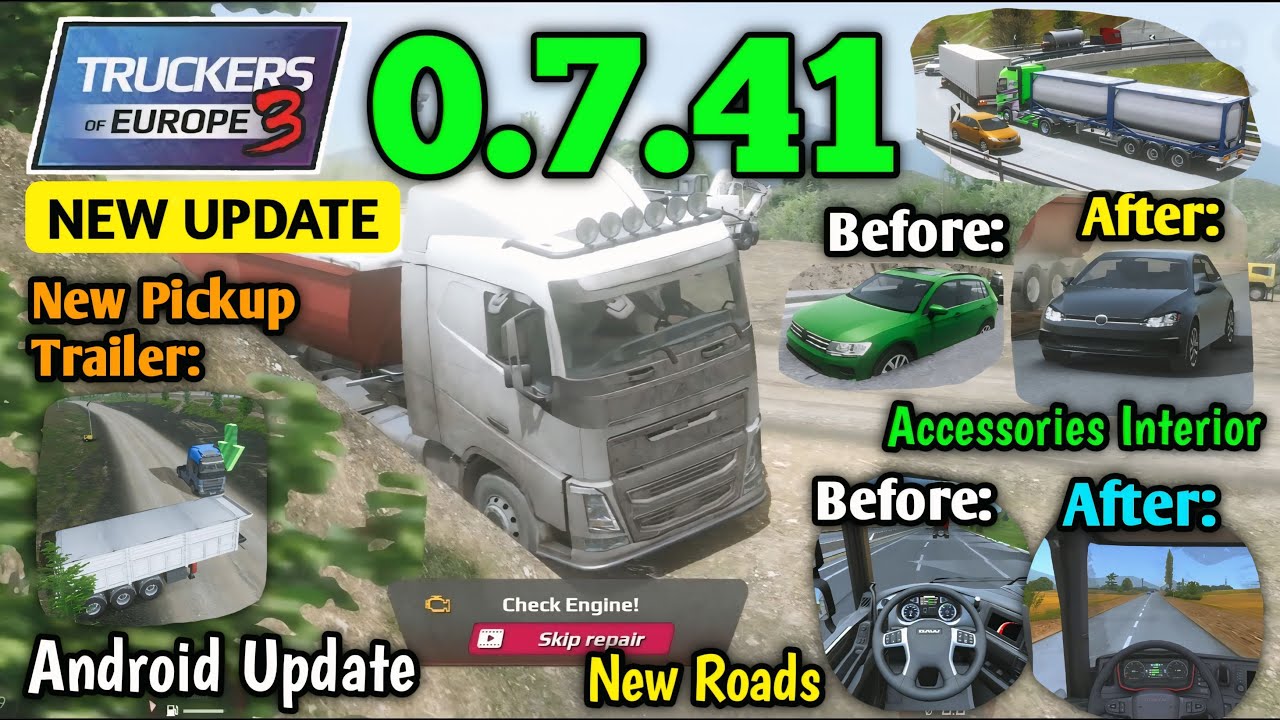 TRUCKERS OF EUROPE 3: The HUGE 0.7.41 Update is OUT!(New Roads and Features)