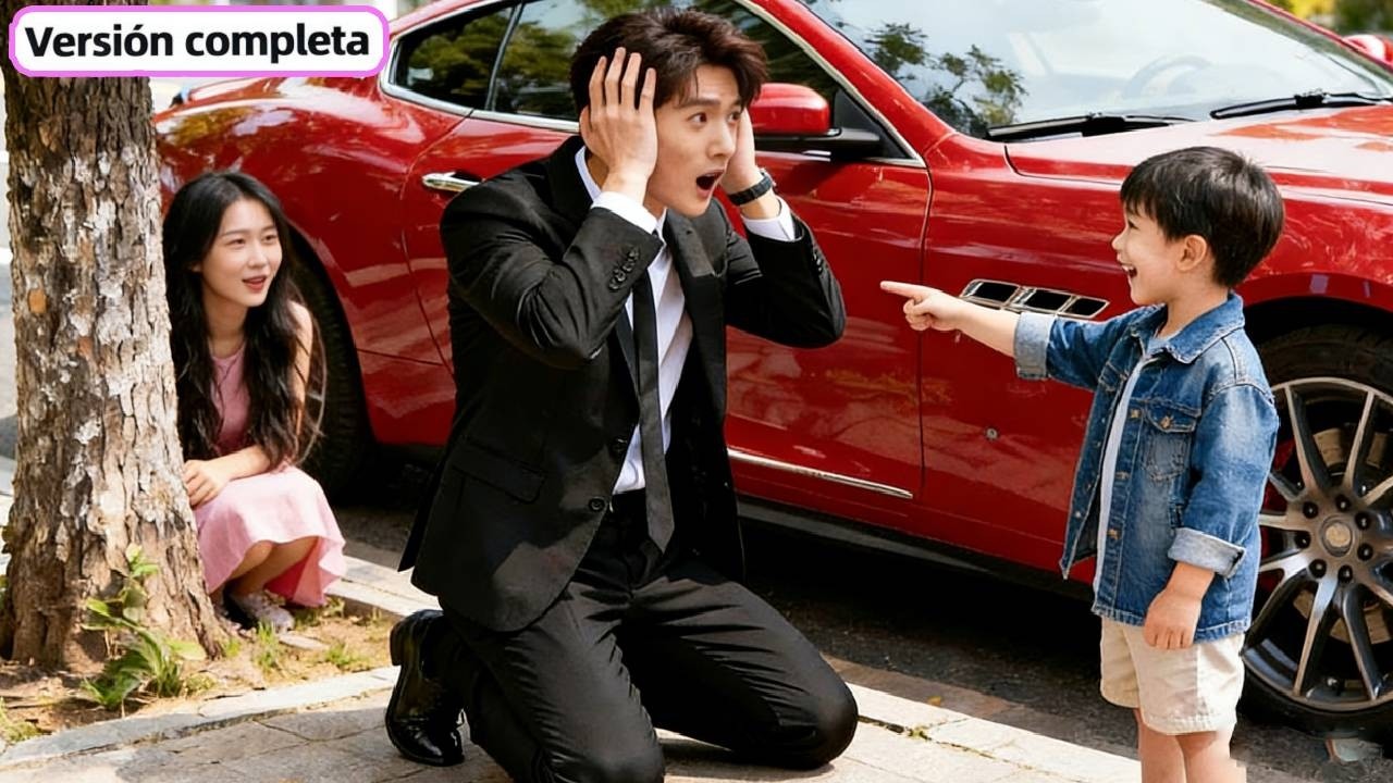 Un niño de 6 años para el auto del CEO, ¡quien se queda impactado al ver su clon pequeño! #drama