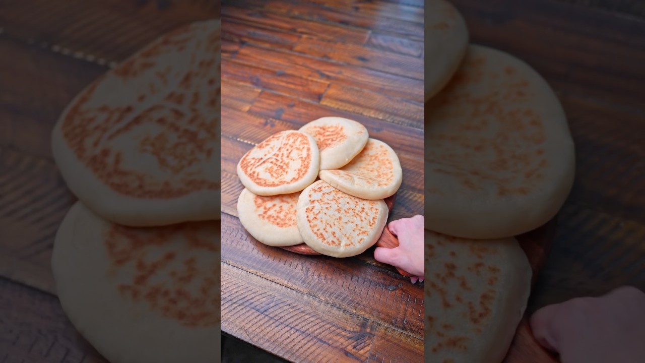 الخبز الإسفنجي❤️ #ناديه_السيد #خبز_عربي #breadrecipe #عيش_الطاسه#مخبوزات #معجنات #خبز