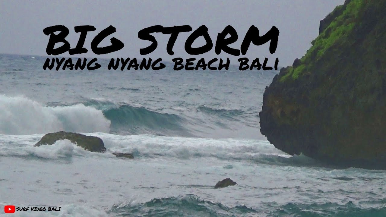 SURFING STORM WAVE🌪🌪 IT'S NOT GLASSY‼️ NYANG NYANG BEACH BALI