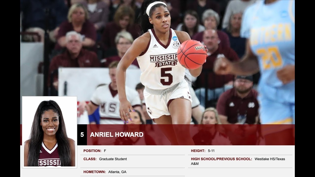 Anriel Howard - #5 5'11 2019 NCAA tournament offensive possessions