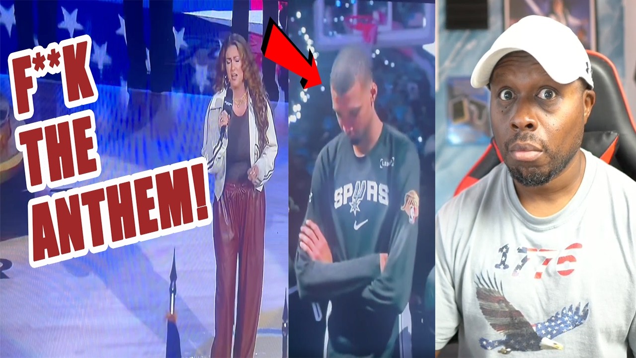 Spurs star Victor Wembanyama DISRESPECTS National Anthem at NBA Finals!