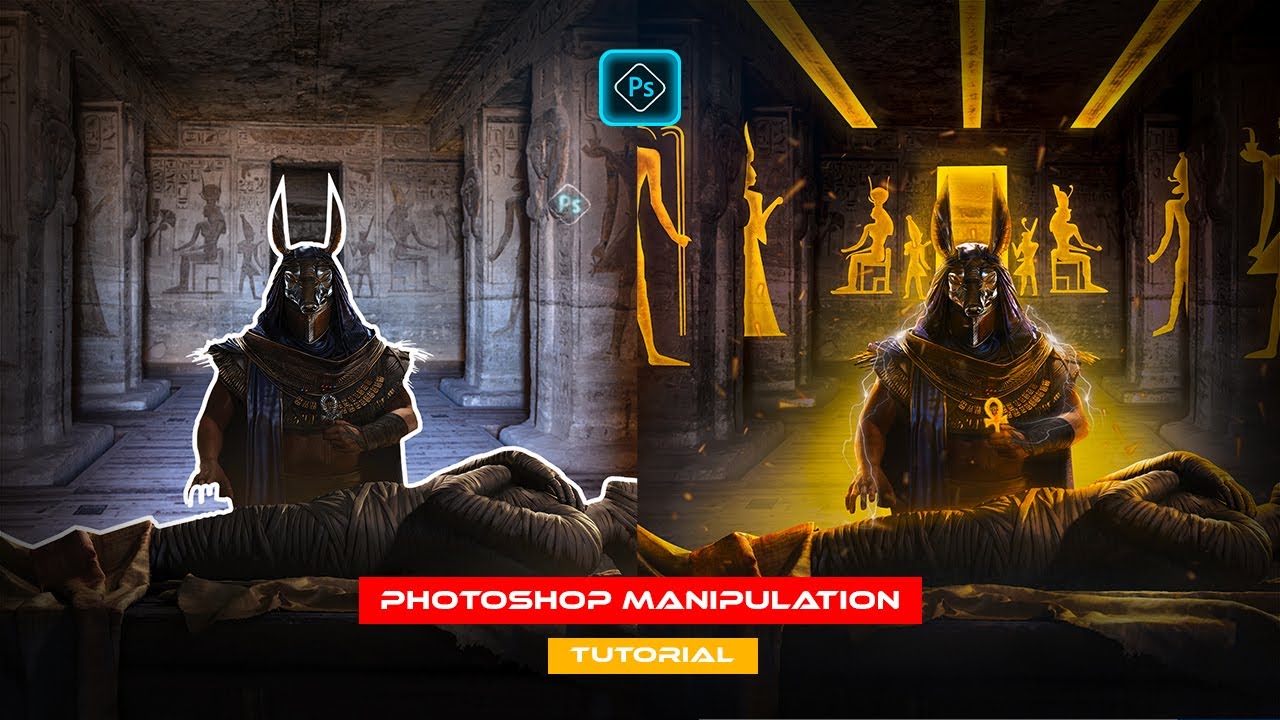 Egyptian Pharaoh Mummification - Photoshop Manipulation Tutorial