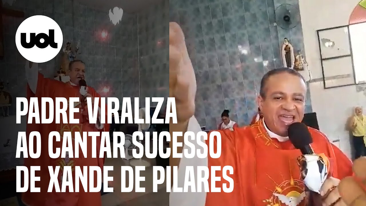 Padre canta hit de Xande de Pilares durante missa em Duque de Caxias (RJ) e viraliza; assista