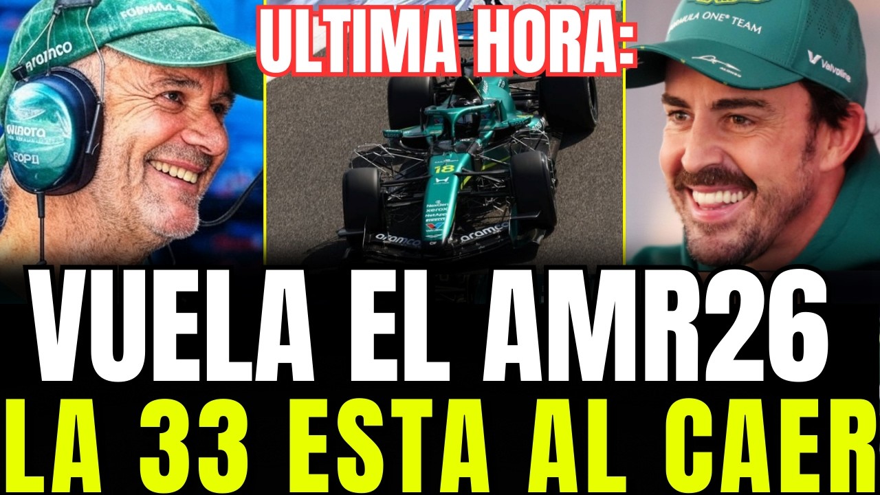 🔴FERNANDO ALONSO y SAINZ en TEST de BAR&Eacute;IN 2026&hellip; &iexcl;AMR26 de NEWEY es un AVI&Oacute;N! y todos lo SABEN
