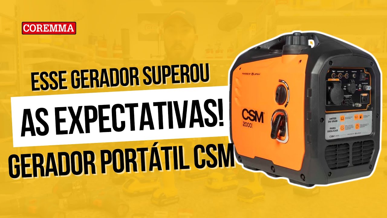 Surpreendente! GERADOR CSM PORTÁTIL: pequeno, potente e silencioso - Vale o investimento?