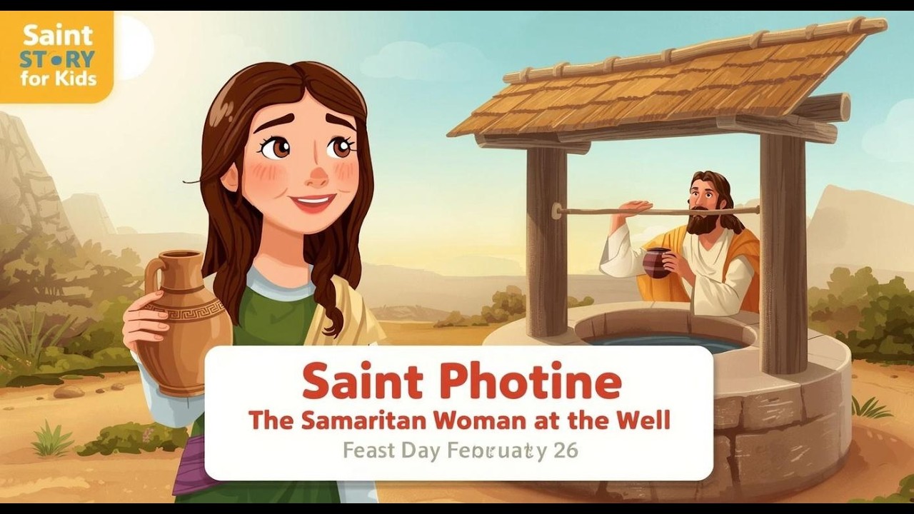 Saint Photine | The Samaritan Woman at the Well | Feast Day February 26th | Saint Story for Kids