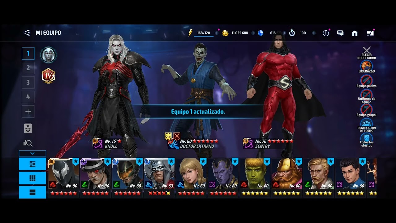 TOP 10: Mejores personajes en Marvel Future Figth en 2025