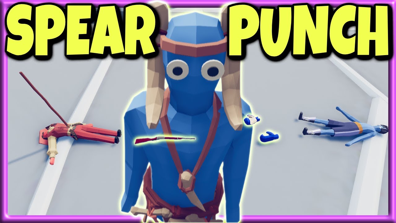 Spear & Punch! Boxer and Spear Thrower vs Every Faction 2v1 - TABS Unit Creator Update
