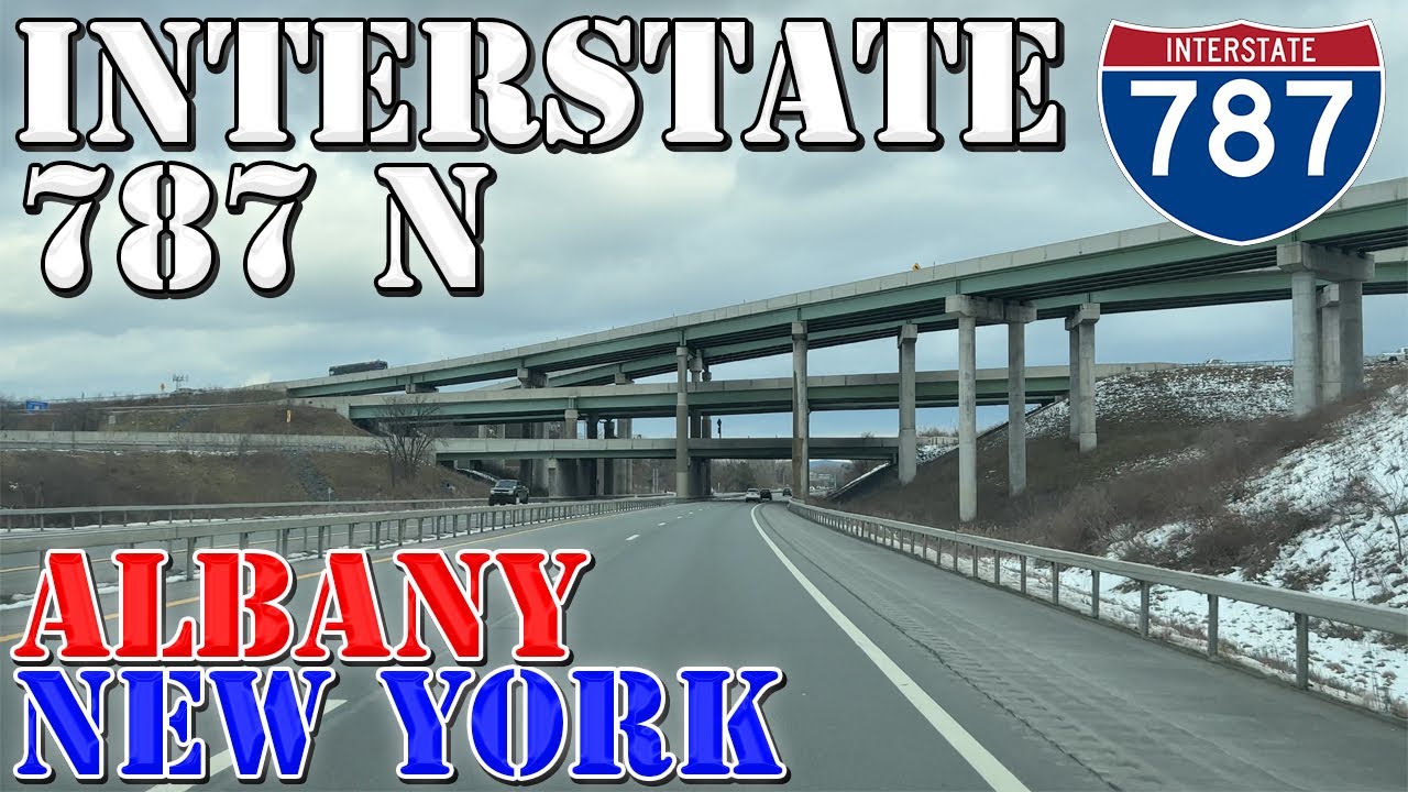 I-787 North - Albany - New York - 4K Highway Drive