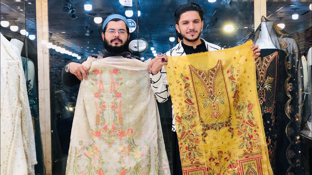 3Pc Zari Karandi/Orgaznza/Khaadi Net/Masoori/and much more by Syed Abbas Trend Setter