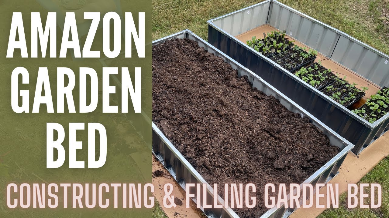 🌹🌹🌹 Amazon Garden Must Haves Raised Garden Bed || Installing A New Garden Bed || Cheap Garden Bed