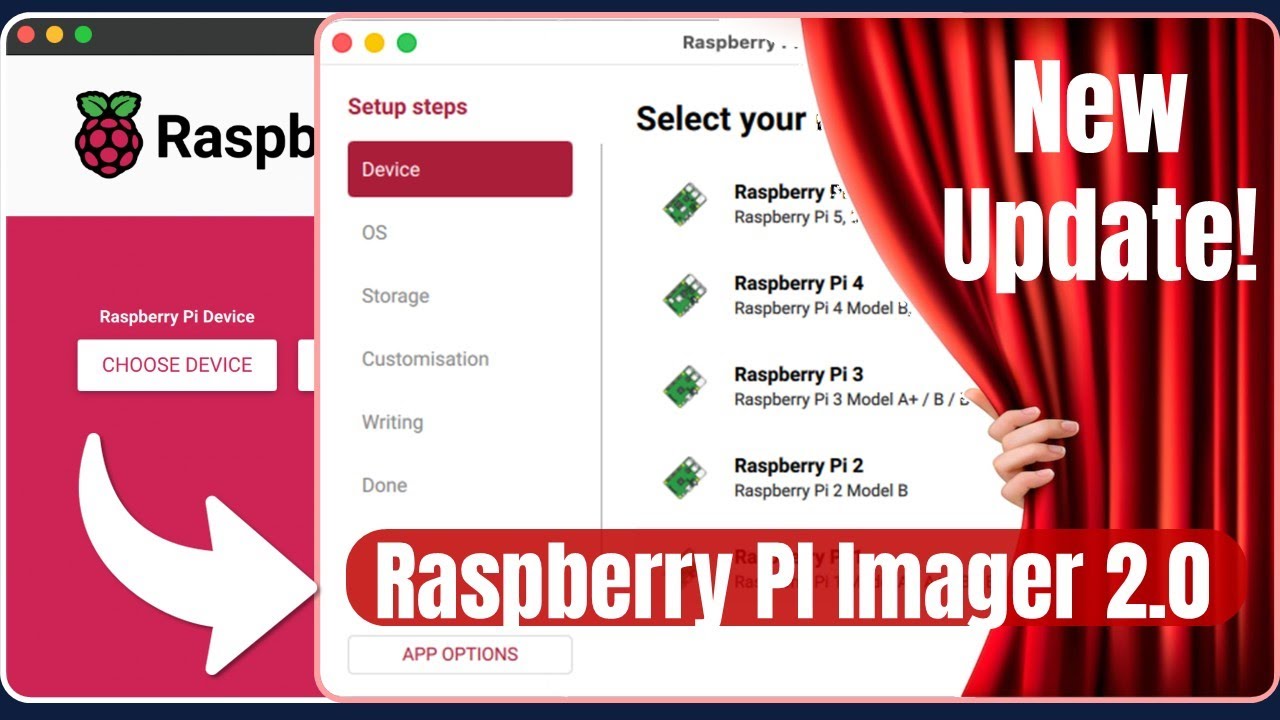 Обновление Raspberry Pi Imager 2.0 &mdash; новый мастер, переработанный пользовательский интерфейс и об...