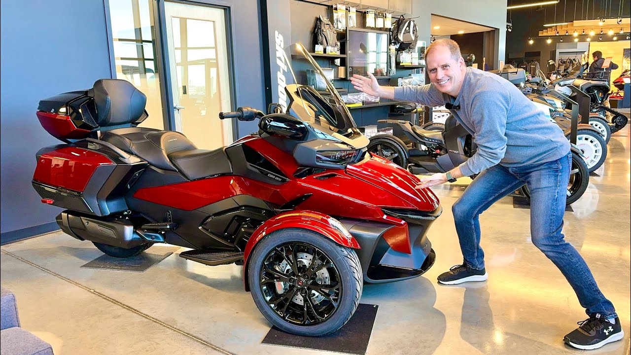 Can Am Spyder RT Limited 2024 года: новые функции и малоизвестные детали вблизи!