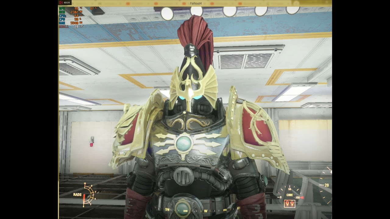 FALLOUT 4 - Upcoming Adeptus Custodes army mod preview, I made Custodians.