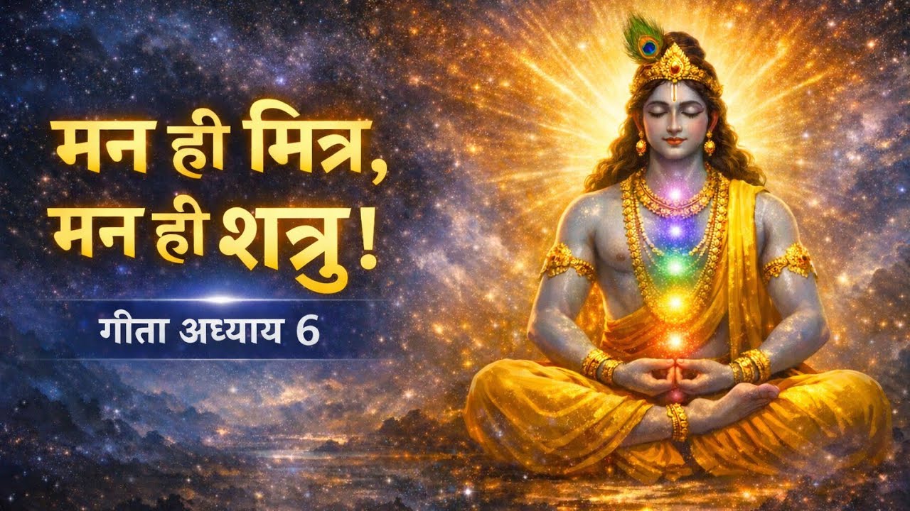 मन को कंट्रोल करने का असली तरीका🌻🌻 | गीता अध्याय 6