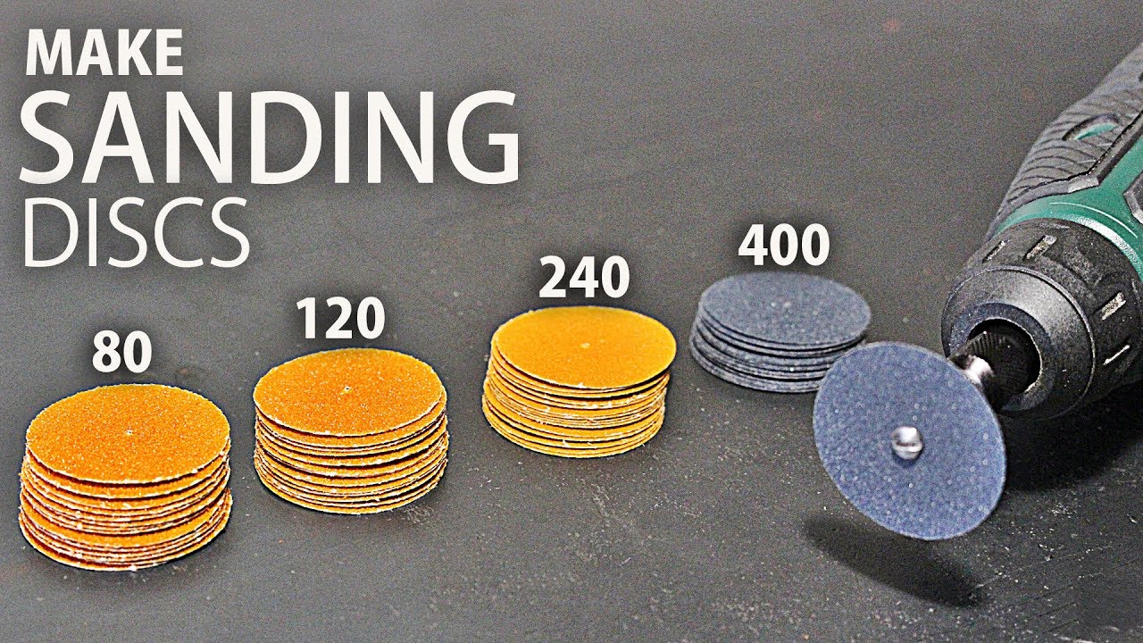 3 Simple Ways to Make Sanding Discs for your Dremel / Rotary Tool