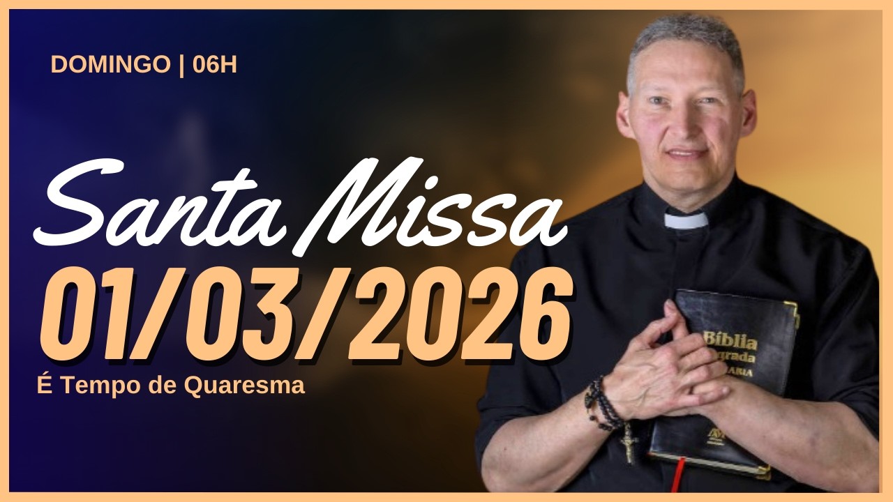 Santa Missa com Padre Marcelo Rossi | Hoje | 01/03/2026 | Ao Vivo