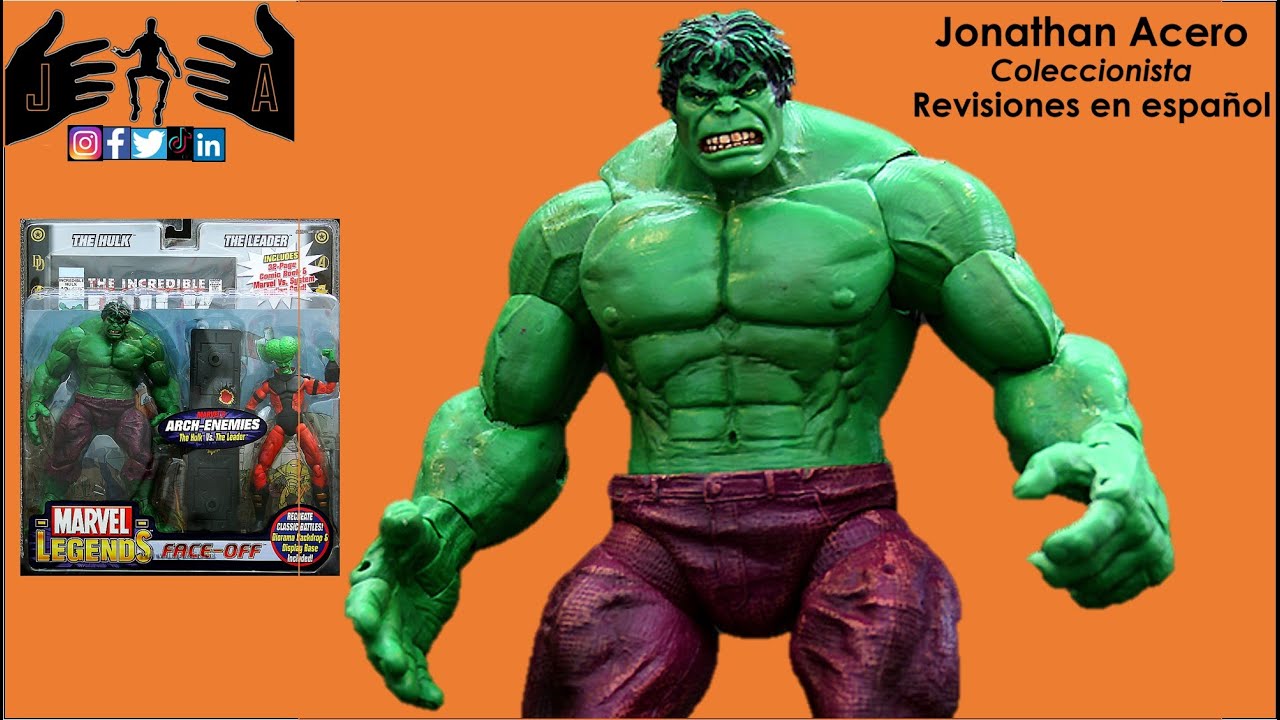 Hulk face off Marvel Legends Toy Review Juguete Revisión en Español Jonathan Acero